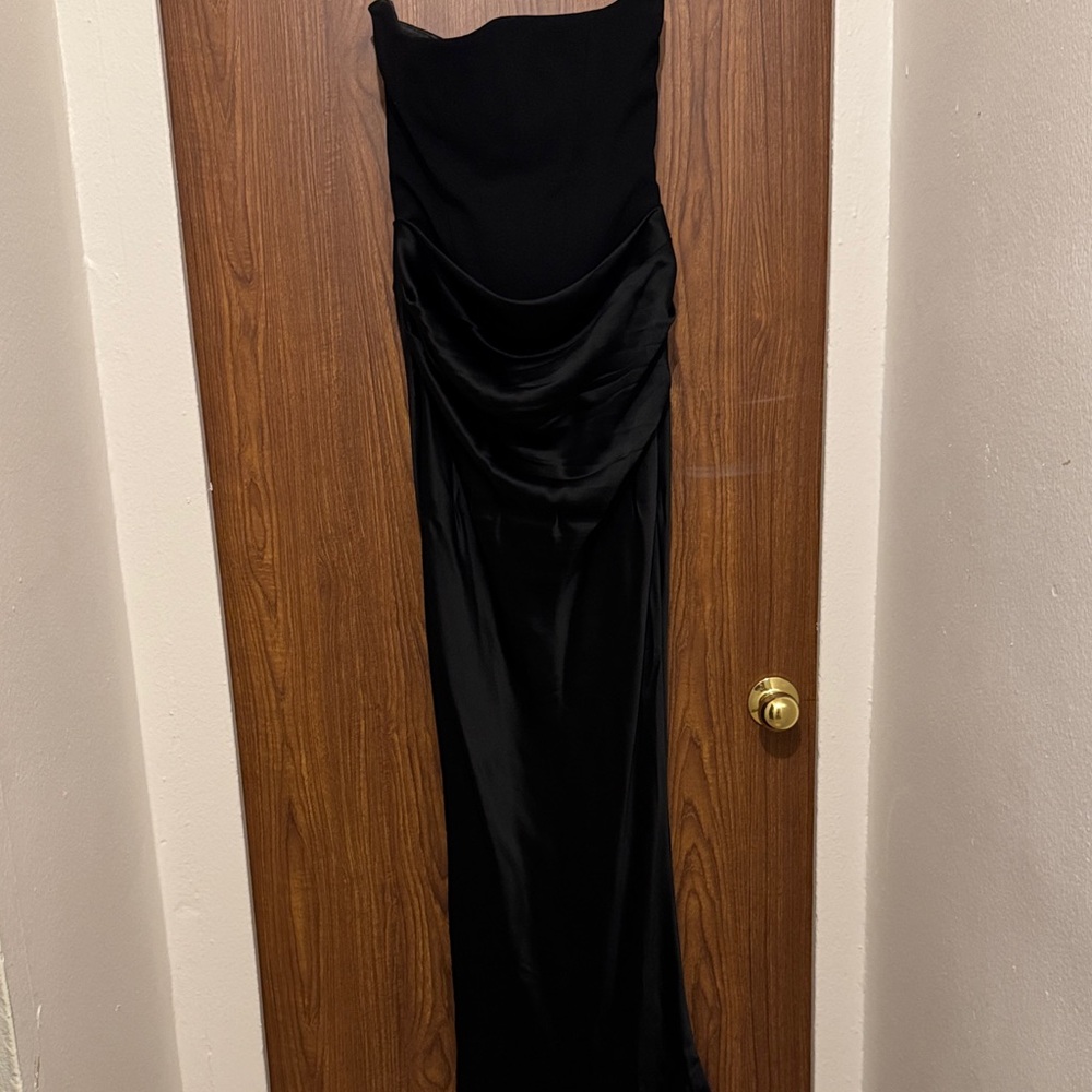 House of CB Persephone Strapless Satin Corset Dress